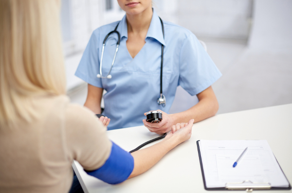 Nurse Taking Blood Pressure